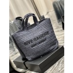SAINT LAURENT  拉菲草编织tote款号：688864