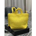 SAINT LAURENT  拉菲草编织tote款号：688864