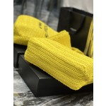 SAINT LAURENT  拉菲草编织tote款号：688864