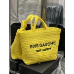 SAINT LAURENT  拉菲草编织tote款号：688864