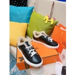Hermes Couple Style Fury Kelly Button Casual Shoes
