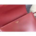 CELINE Embossed Small Carmine Red 𝗯𝗼𝘅 Model: 199223