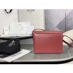 CELINE Embossed Small Carmine Red 𝗯𝗼𝘅 Model: 199223