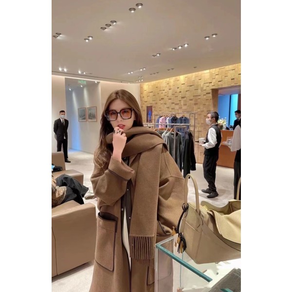 Hermes Cashmere Coat Q25 (Consult customer service to confirm size before placing an order for a customized version)