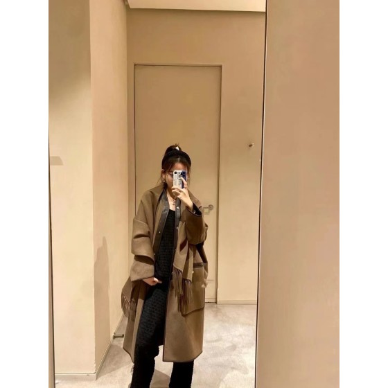 Hermes Cashmere Coat Q25 (Consult customer service to confirm size before placing an order for a customized version)