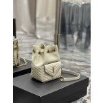SAINT LAURENT  V型绗缝迷你水桶包型号：631052