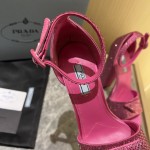Prada High Heel Satin Thick Sole Sandals