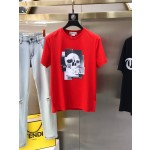 McQueen Round Neck Short Sleeve T-shirt