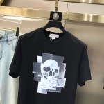 McQueen Round Neck Short Sleeve T-shirt