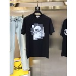 McQueen Round Neck Short Sleeve T-shirt