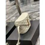 SAINT LAURENT JUNE Quilted Sheepskin Box Bag Model Number: 710080