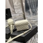 SAINT LAURENT JUNE Quilted Sheepskin Box Bag Model Number: 710080