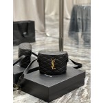 SAINT LAURENT JUNE Quilted Sheepskin Box Bag_ Article number: 710080