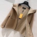 FENDI three-dimensional logo sports jacket