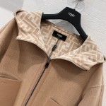FENDI three-dimensional logo sports jacket