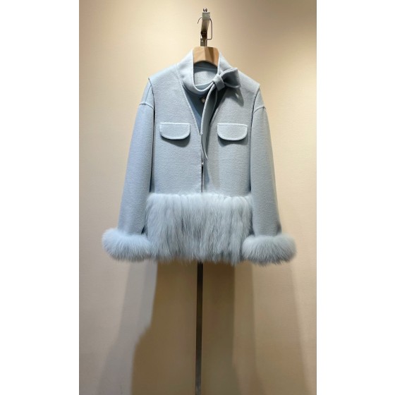 Wool two-piece coat Q23 (consult customer service to confirm the size before placing an order for a customized version)