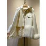 Wool two-piece coat Q23 (consult customer service to confirm the size before placing an order for a customized version)