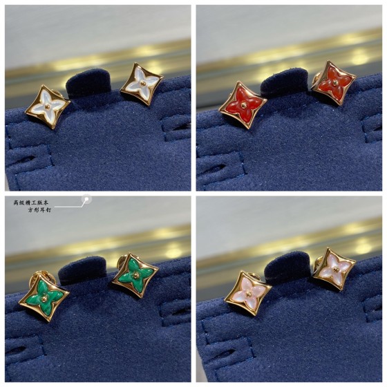 Louis Vuitton square earrings
