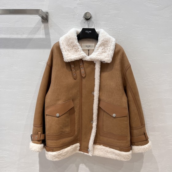 Celine leads the motorcycle model with fur and fur in one