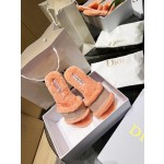 Dior flat bottom flip flops