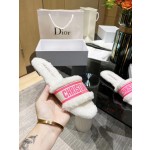 Dior flat bottom flip flops