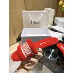 Dior flat bottom flip flops