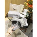 Dior flat bottom flip flops