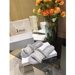 Dior flat bottom flip flops