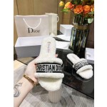 Dior flat bottom flip flops