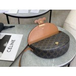 CELINE Embossed Half Moon Saddle Model: 111233