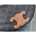 CELINE Embossed Half Moon Saddle Model: 111233