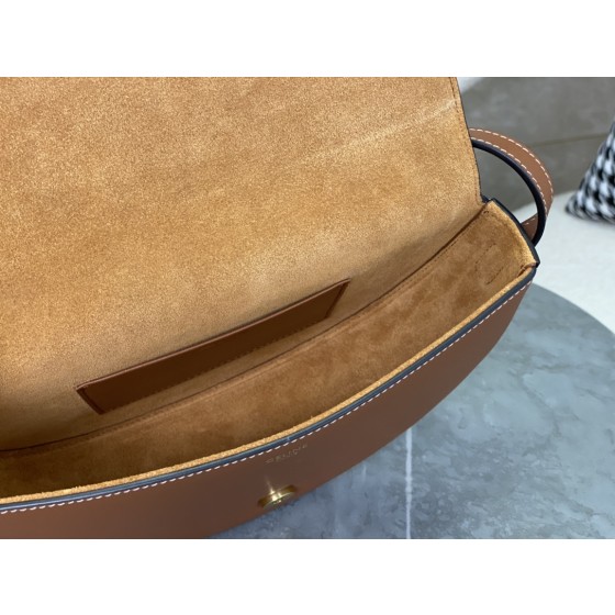 CELINE Embossed Half Moon Saddle Model: 111233