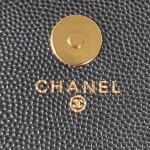 CHANEL 22K's popular black gold flap bag part AP3134