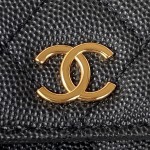 CHANEL 22K's popular black gold flap bag part AP3134