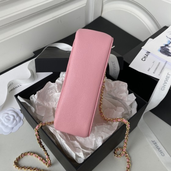 CHANEL 22K's popular black gold flap bag part AP3138