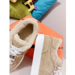 Hermes Couple Style Fury Kelly Button Casual Shoes