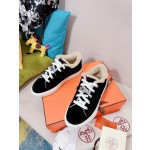 Hermes Couple Style Fury Kelly Button Casual Shoes
