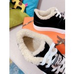 Hermes Couple Style Fury Kelly Button Casual Shoes