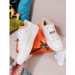 Hermes Couple Style Fury Kelly Button Casual Shoes