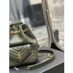 SAINT LAURENT  V型绗缝迷你水桶包型号：631052