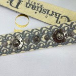 Dior 岩石灰罗马肩带