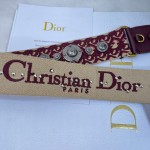 Dior Burgundy Roman Shoulder Strap