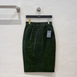 Saint Laurent Goddess Leather Bag Skirt