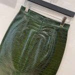 Saint Laurent Goddess Leather Bag Skirt