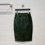 Saint Laurent Goddess Leather Bag Skirt