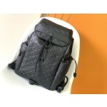 Louis Vuitton top original single replica M43680 full leather embossed backpack