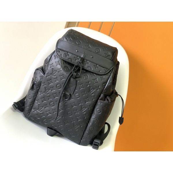 Louis Vuitton top original single replica M43680 full leather embossed backpack