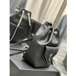 SAINT LAURENT  V型绗缝迷你水桶包型号：672609