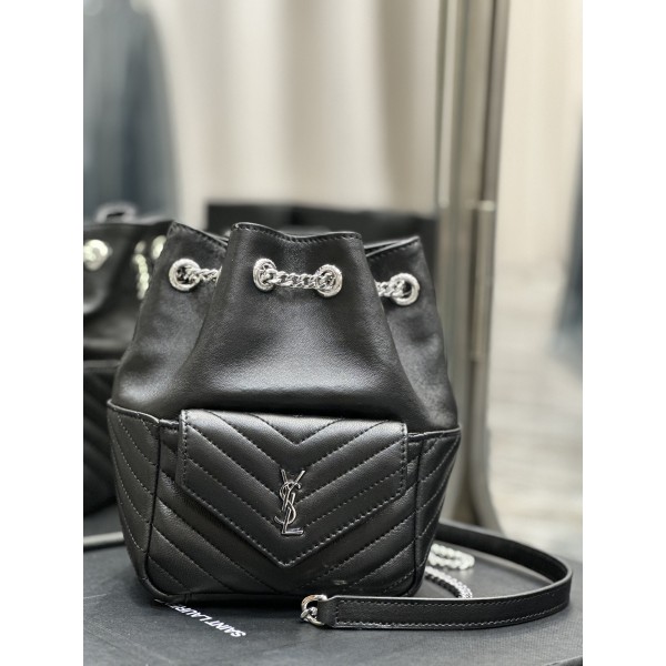 SAINT LAURENT  V型绗缝迷你水桶包型号：631052