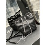 SAINT LAURENT  V型绗缝迷你水桶包型号：631052